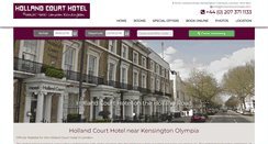 Desktop Screenshot of hollandcourthotel.com